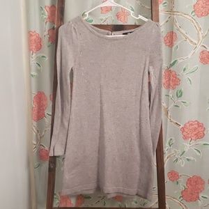 Gray sweater dress